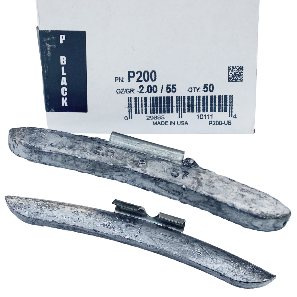 Perfect Equipment 1.75 Oz P Style Wheel Weights - 25 Pack | USA Made P175ZU