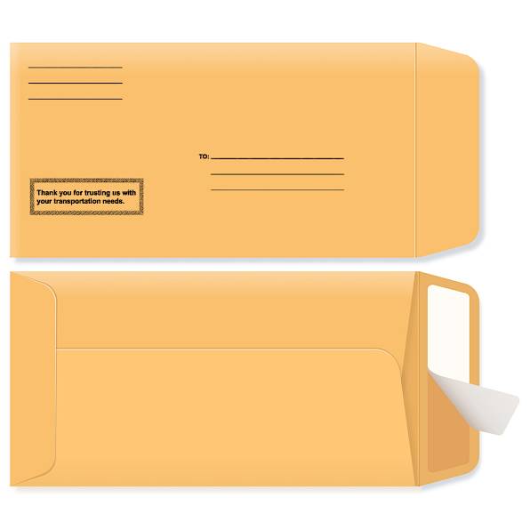 License Plate Envelopes 