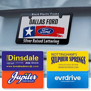Durable Frames and Inserts for Dealerships: Weather-Resistant and Perfect for Custom Branding